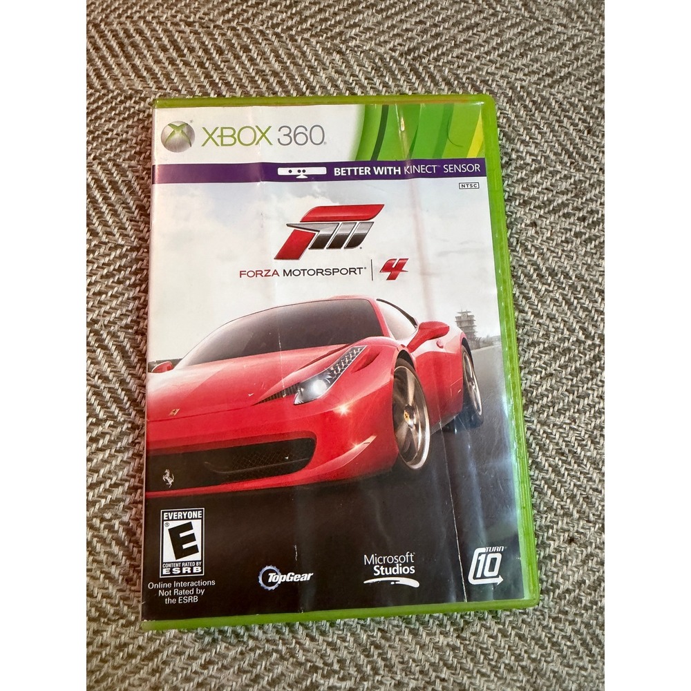 Forza Motorsport 4 Xbox 360 Microsoft 2011 Racing Game 2-Disc Top Gear Kinect